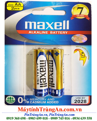 Maxell LR6(GD) 2B; Pin AA Maxell LR6(GD)2B Alkaline 1.5V Made in Indonesia